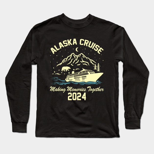 2024 Alaska Cruise, Family Cruise, Matching Cruise Squad, Cruise Travel, Alaska Family Trip Long Sleeve T-Shirt by lunacreat